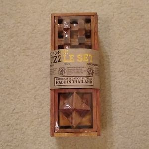 PUZZLE SET 3 Mini Wooden Puzzles